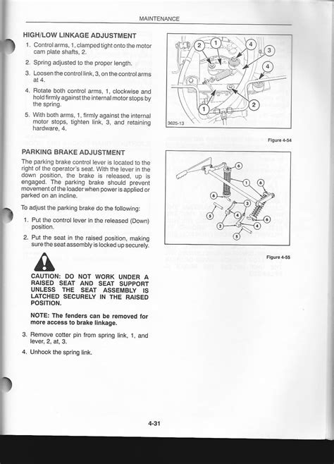 nh l170 parking brake problems